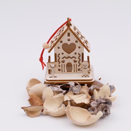 Casa corazón jengibre