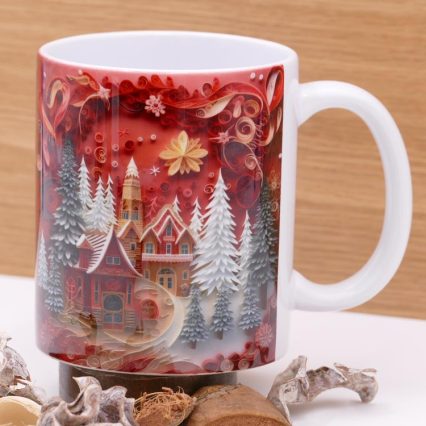 Taza cerámica acabado brillo