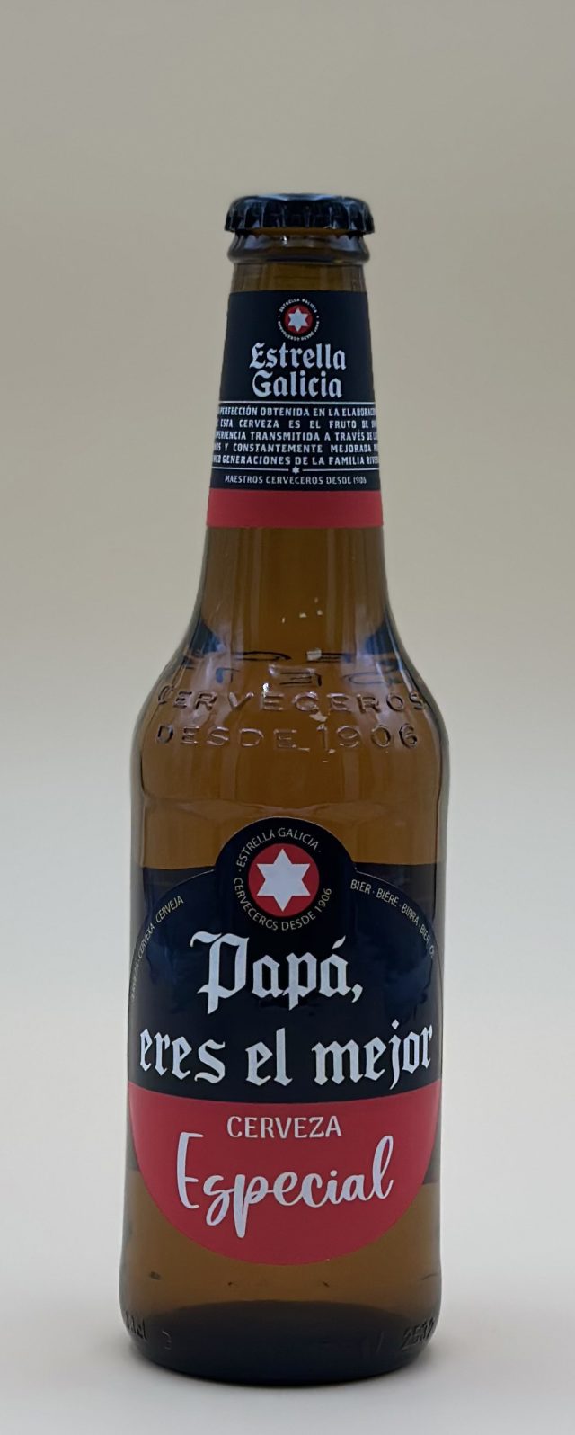 Cerveza Estrella Galicia personalizada Día del Padre